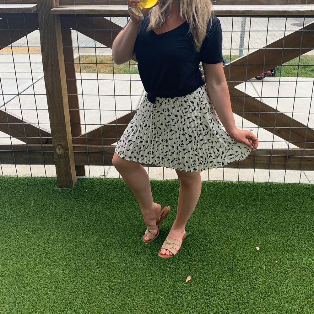 Black and white skirt